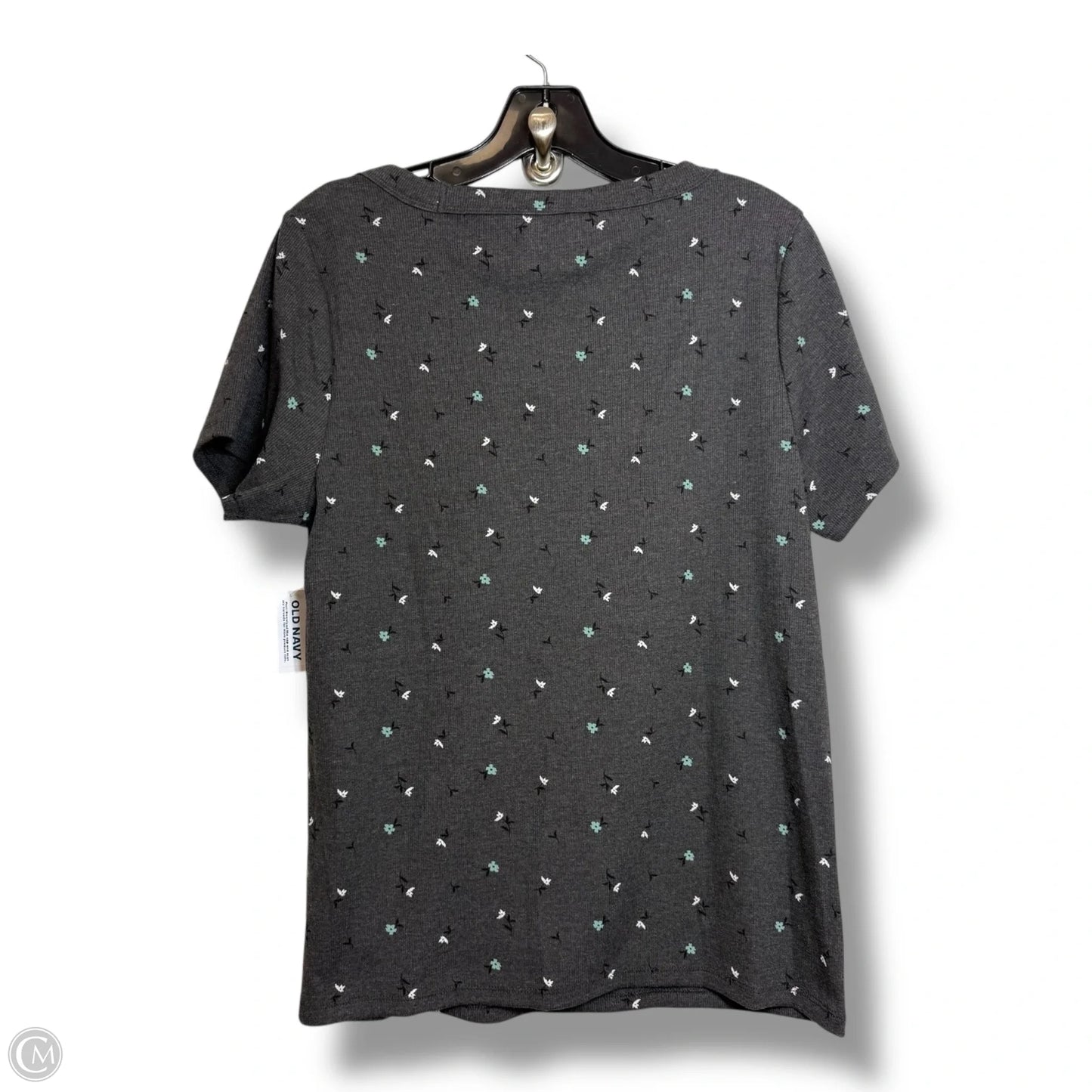 Top Short Sleeve Basic By Old Navy In Floral Print, Size: Xl