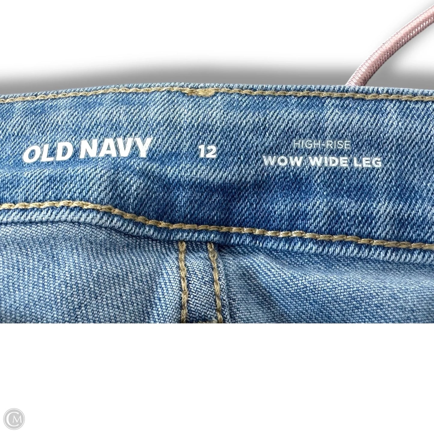 Jeans high rise wow Wide Leg By Old Navy In Blue Denim, Size: 12
