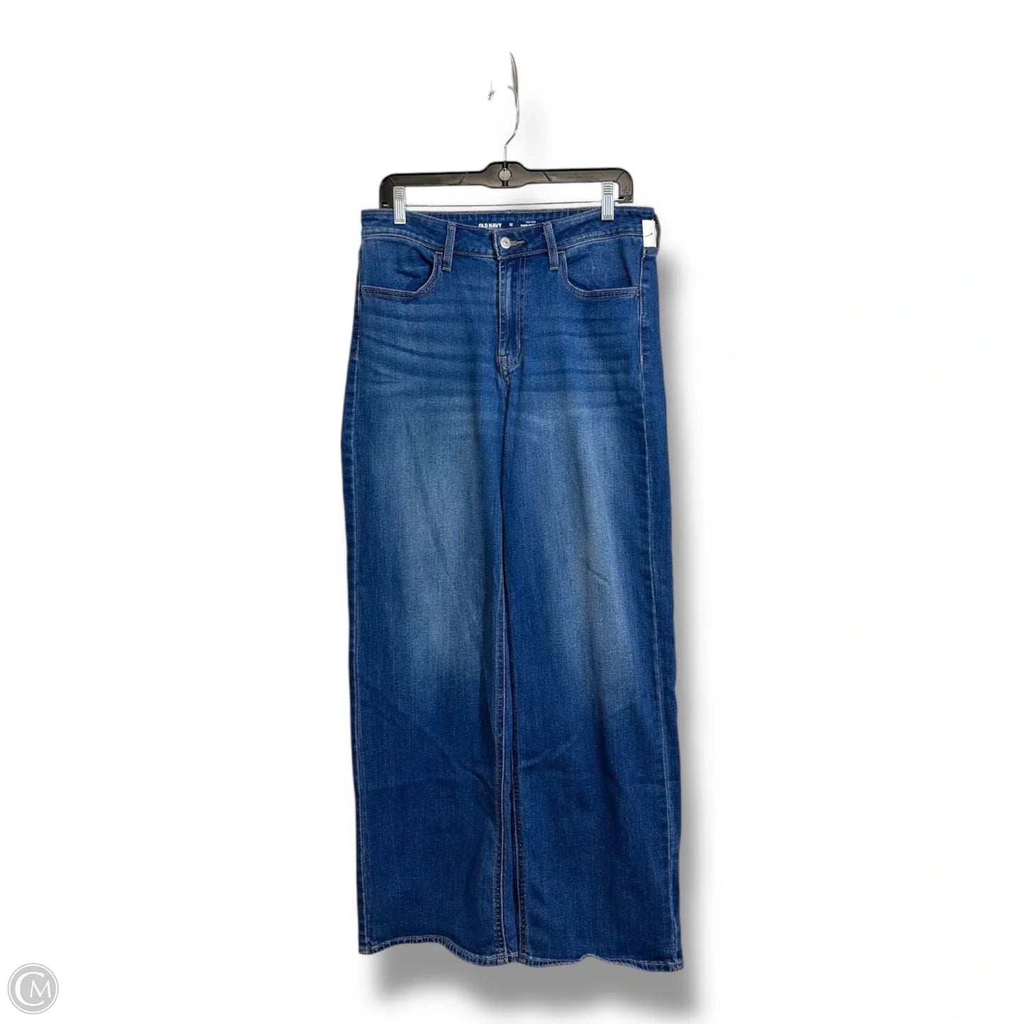 Jeans high rise wow Wide Leg By Old Navy In Blue Denim, Size: 12