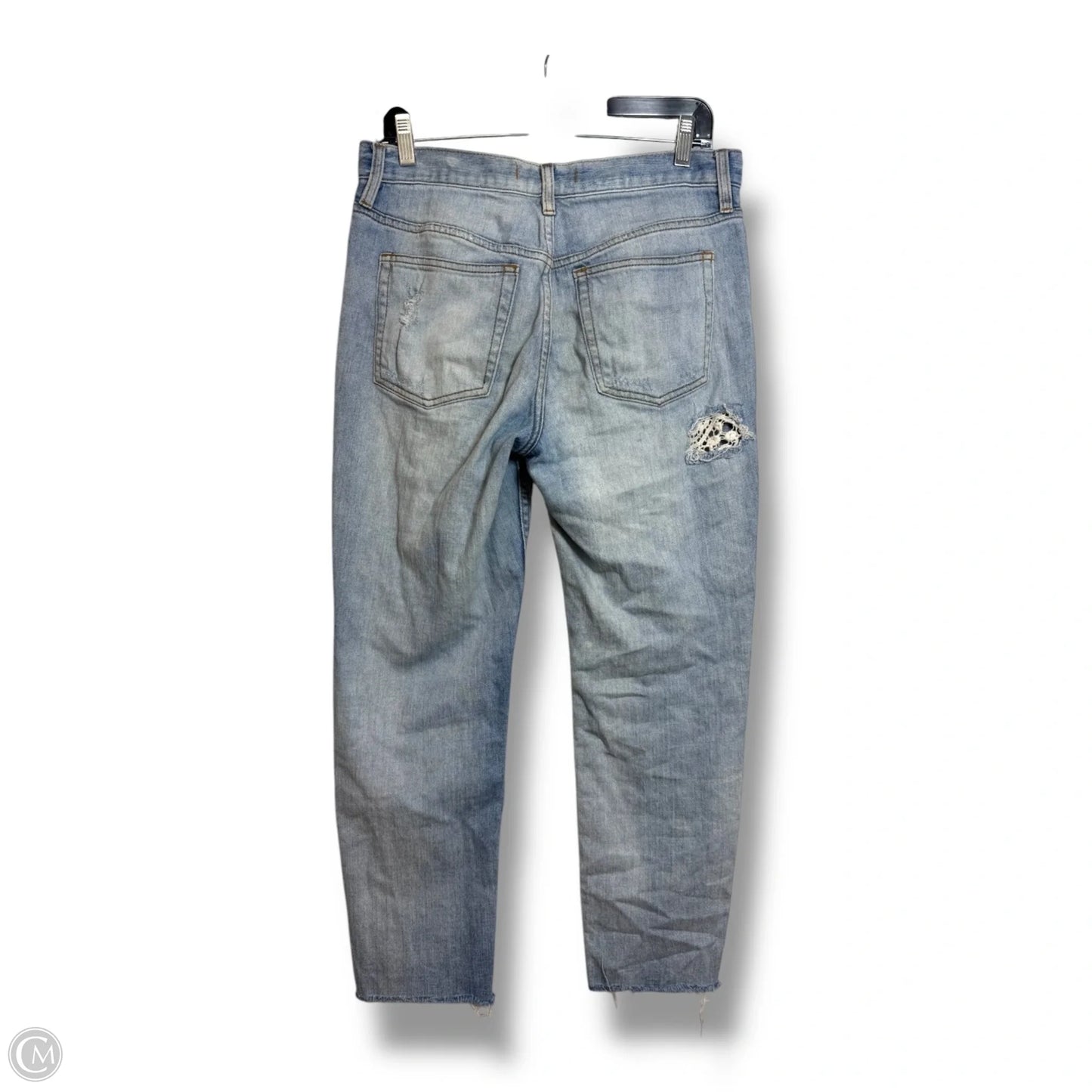 Jeans Straight By Free People In Blue Denim, Size: 6