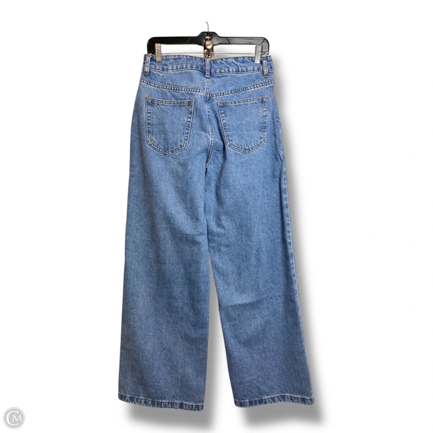 Jeans Wide Leg By Just Fab In Blue Denim, Size: 0