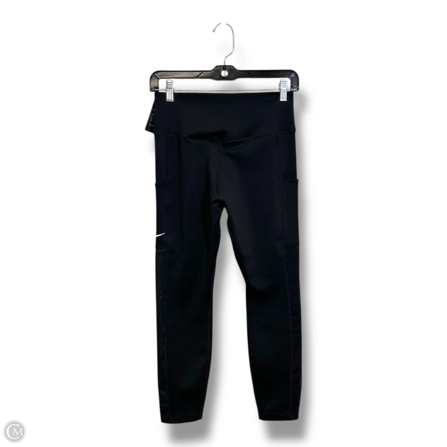 Athletic Leggings By Nike Apparel In Black, Size: M