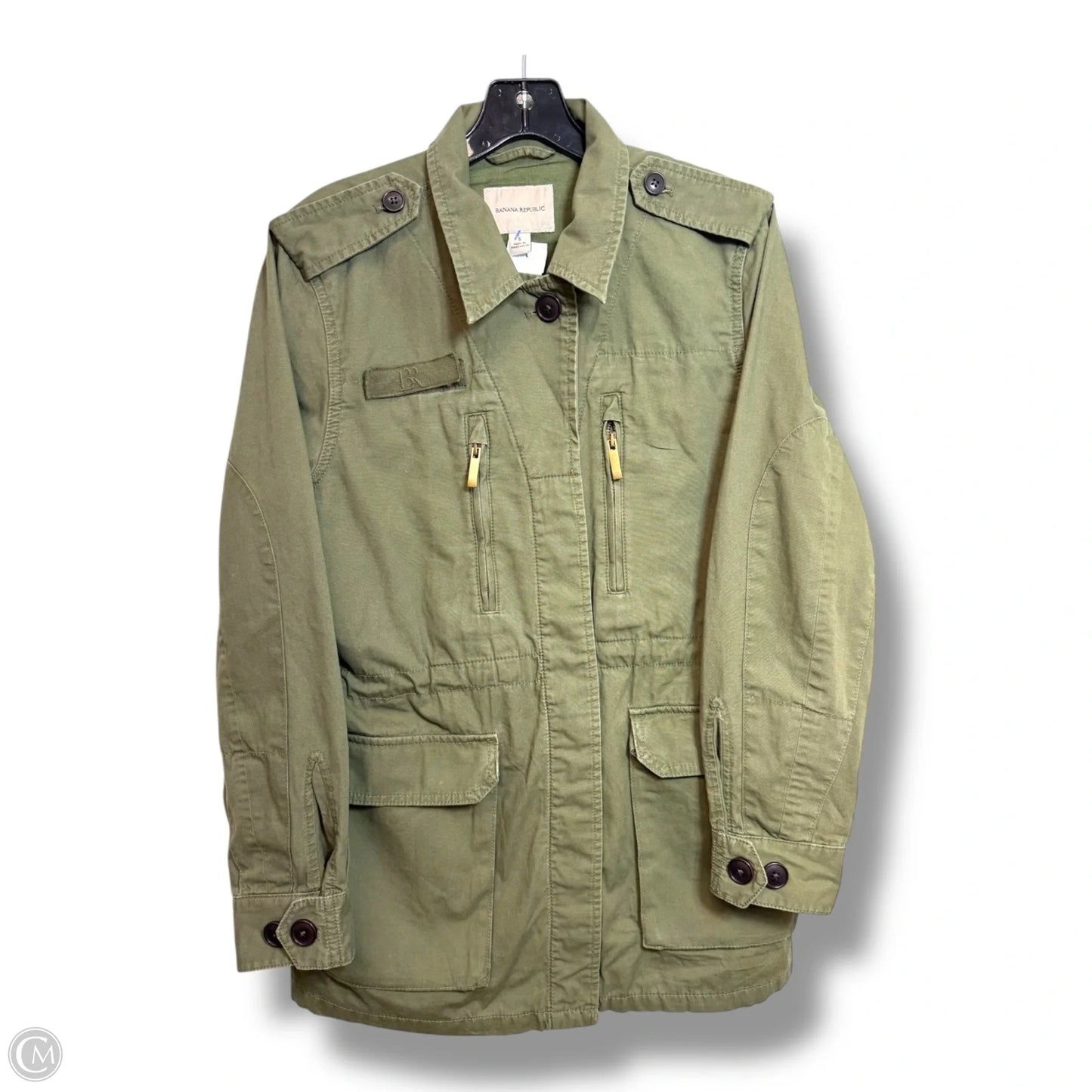 Jacket Denim By Banana Republic In Green, Size: S