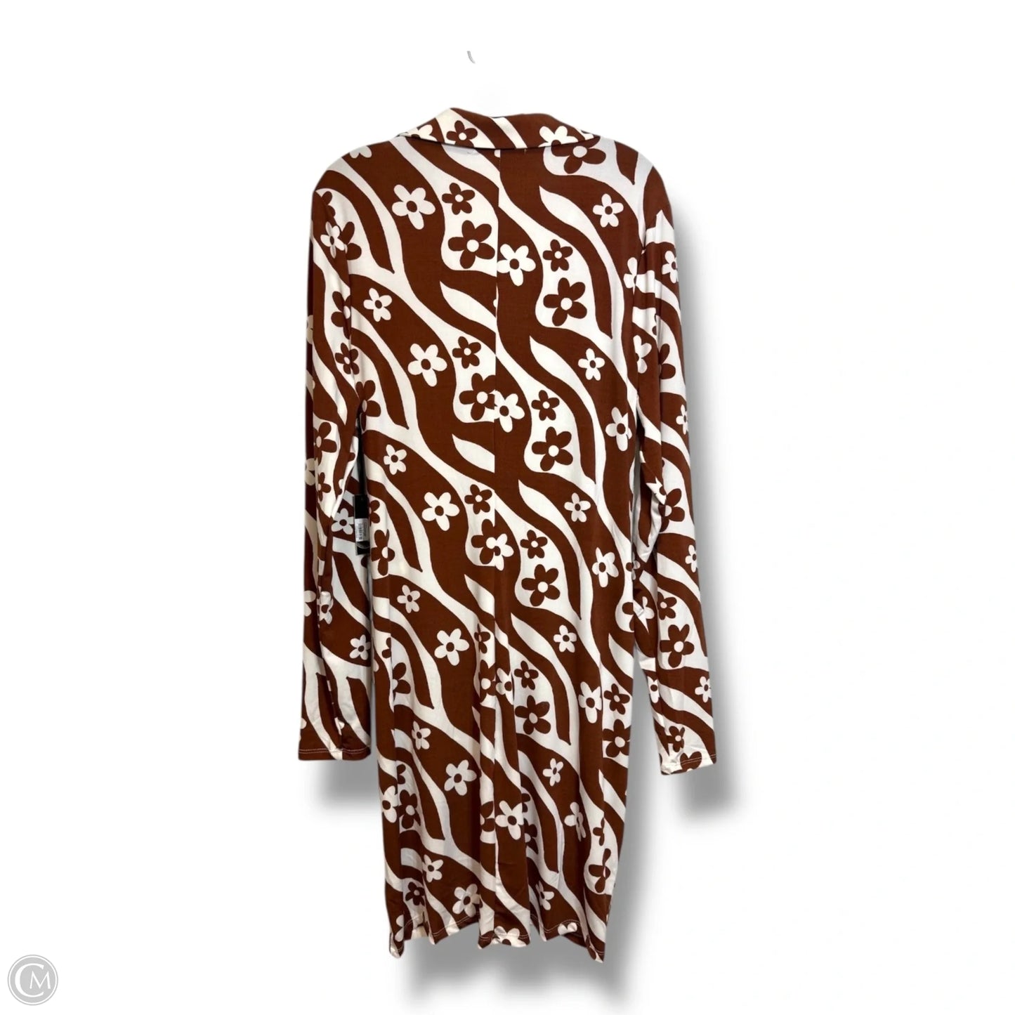 Dress Casual Short By Liberty Love In Brown, Size: 1x