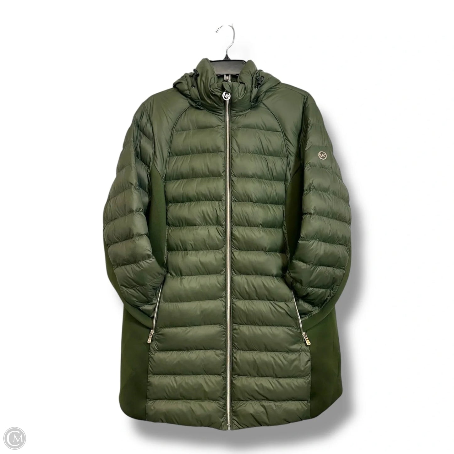 Coat Designer By Michael Kors In Green, Size: 1x