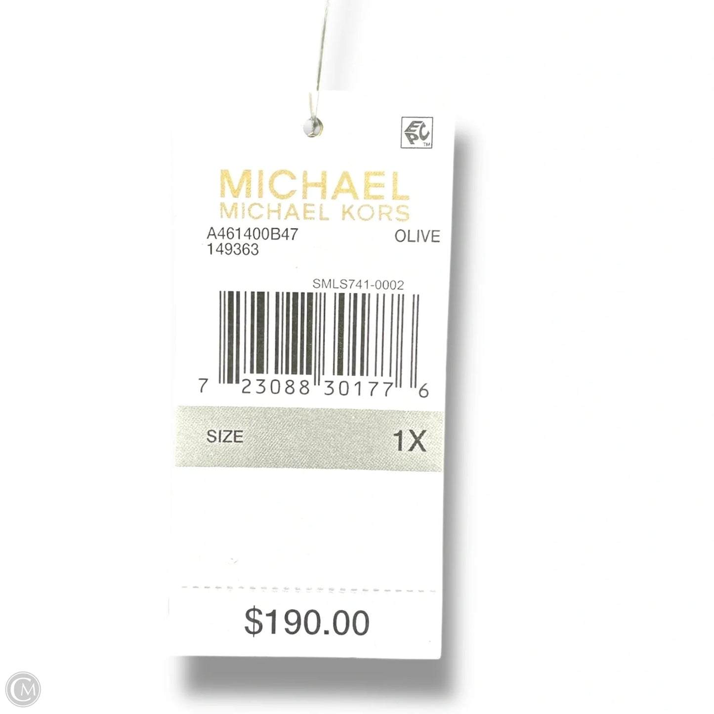 Coat Designer By Michael Kors In Green, Size: 1x