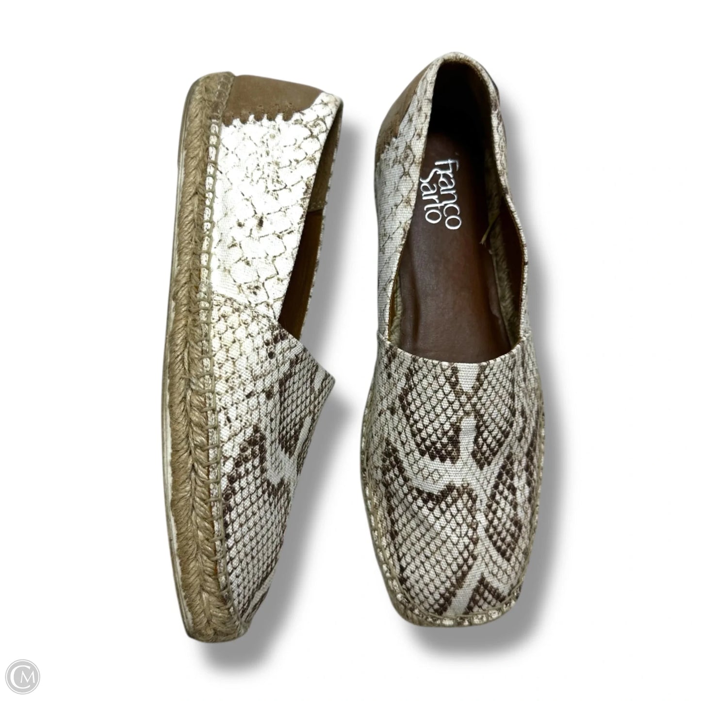 Shoes Flats By Franco Sarto In Snakeskin Print, Size: 10