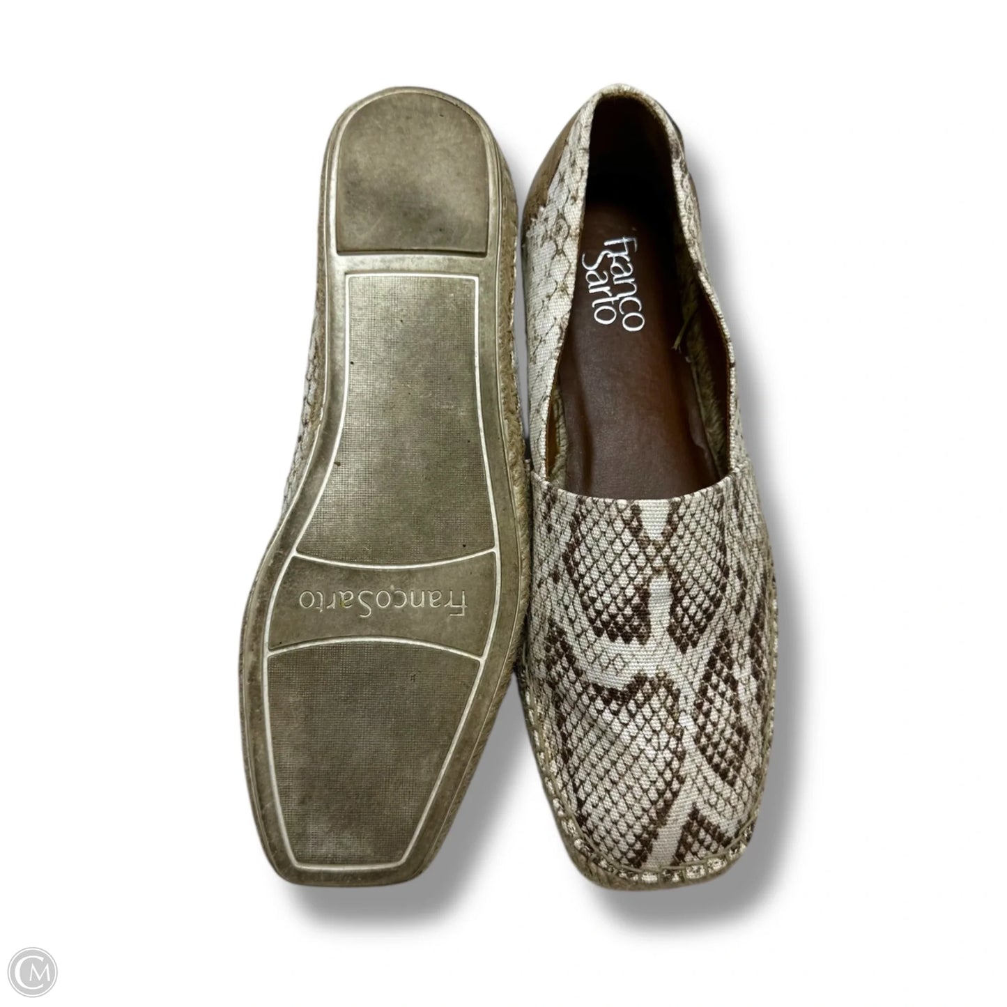 Shoes Flats By Franco Sarto In Snakeskin Print, Size: 10