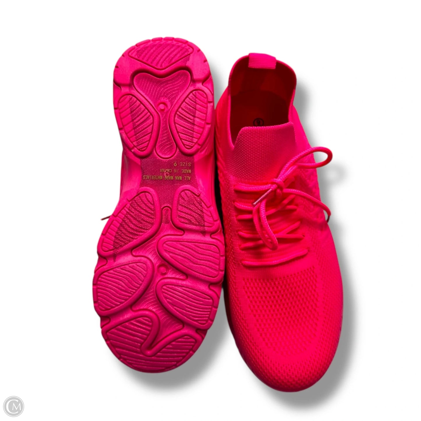 Shoes Sneakers By Wild Diva In Neon Pink, Size: 9