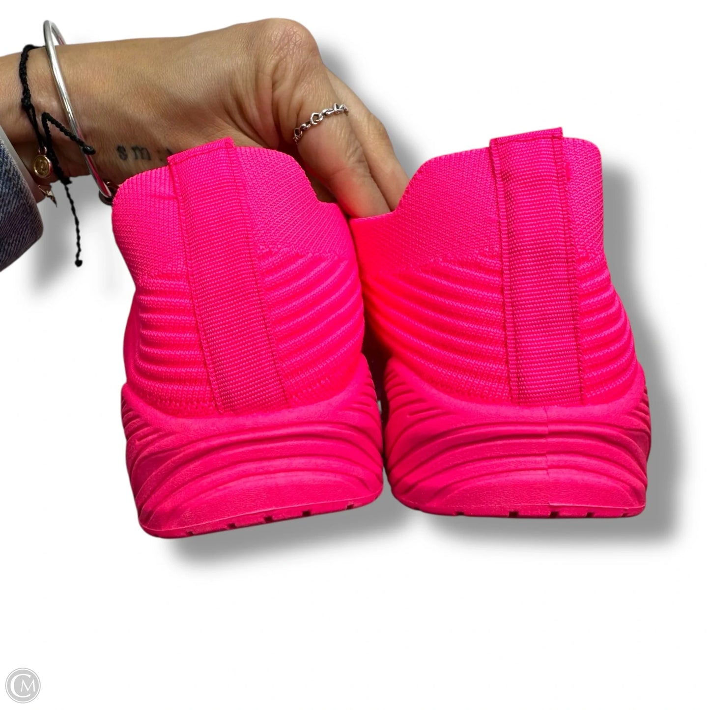 Shoes Sneakers By Wild Diva In Neon Pink, Size: 9