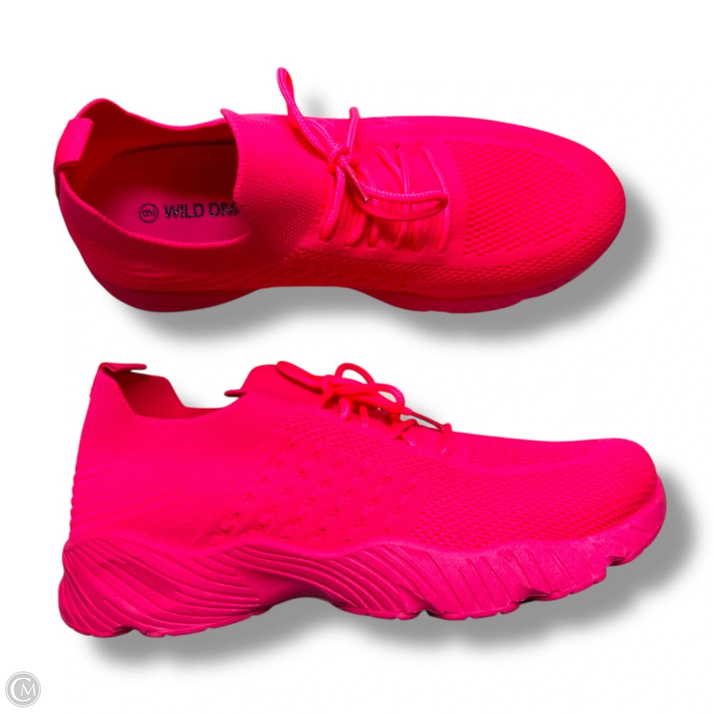 Shoes Sneakers By Wild Diva In Neon Pink, Size: 9