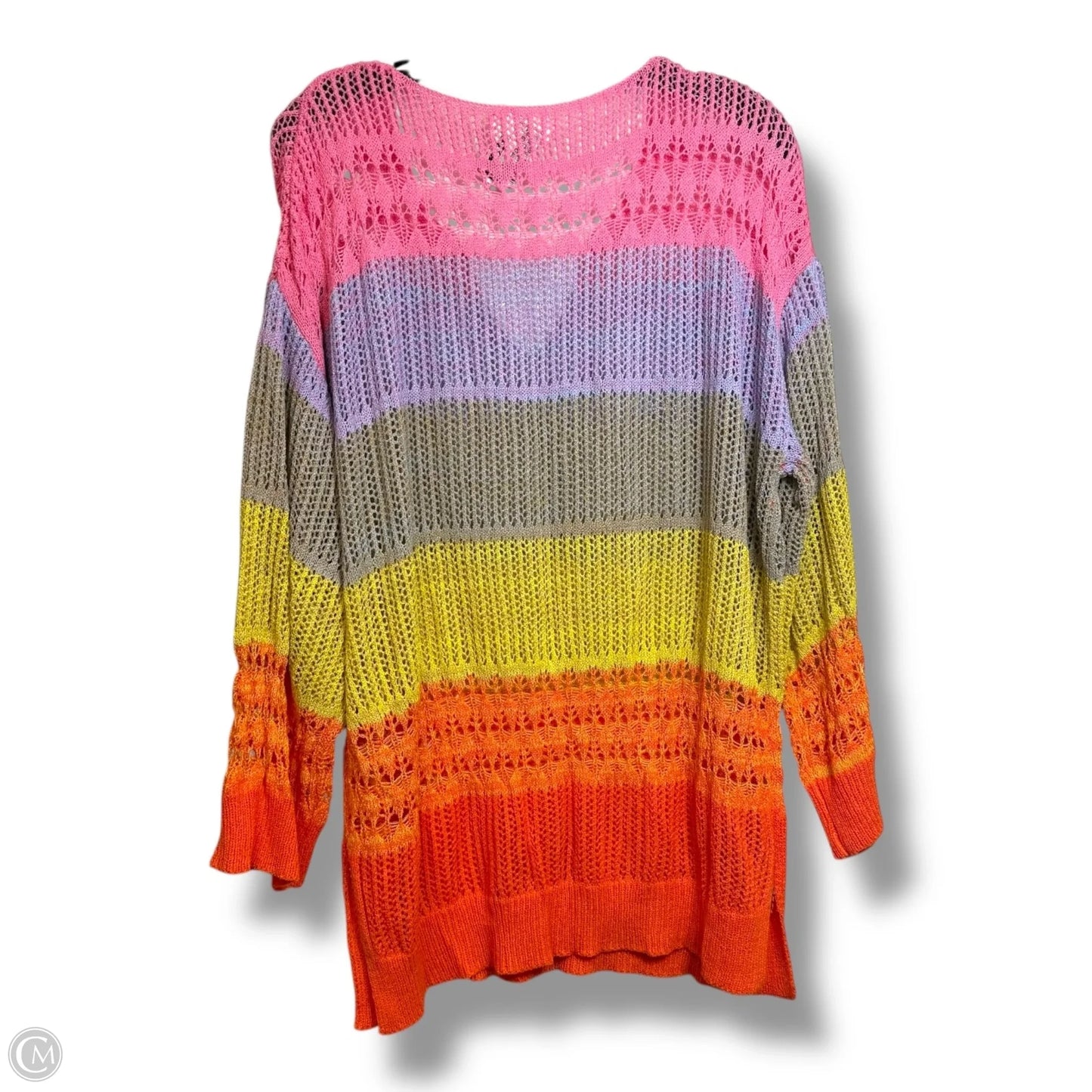 Top Long Sleeve By Clothes Mentor In Multi-colored, Size: M