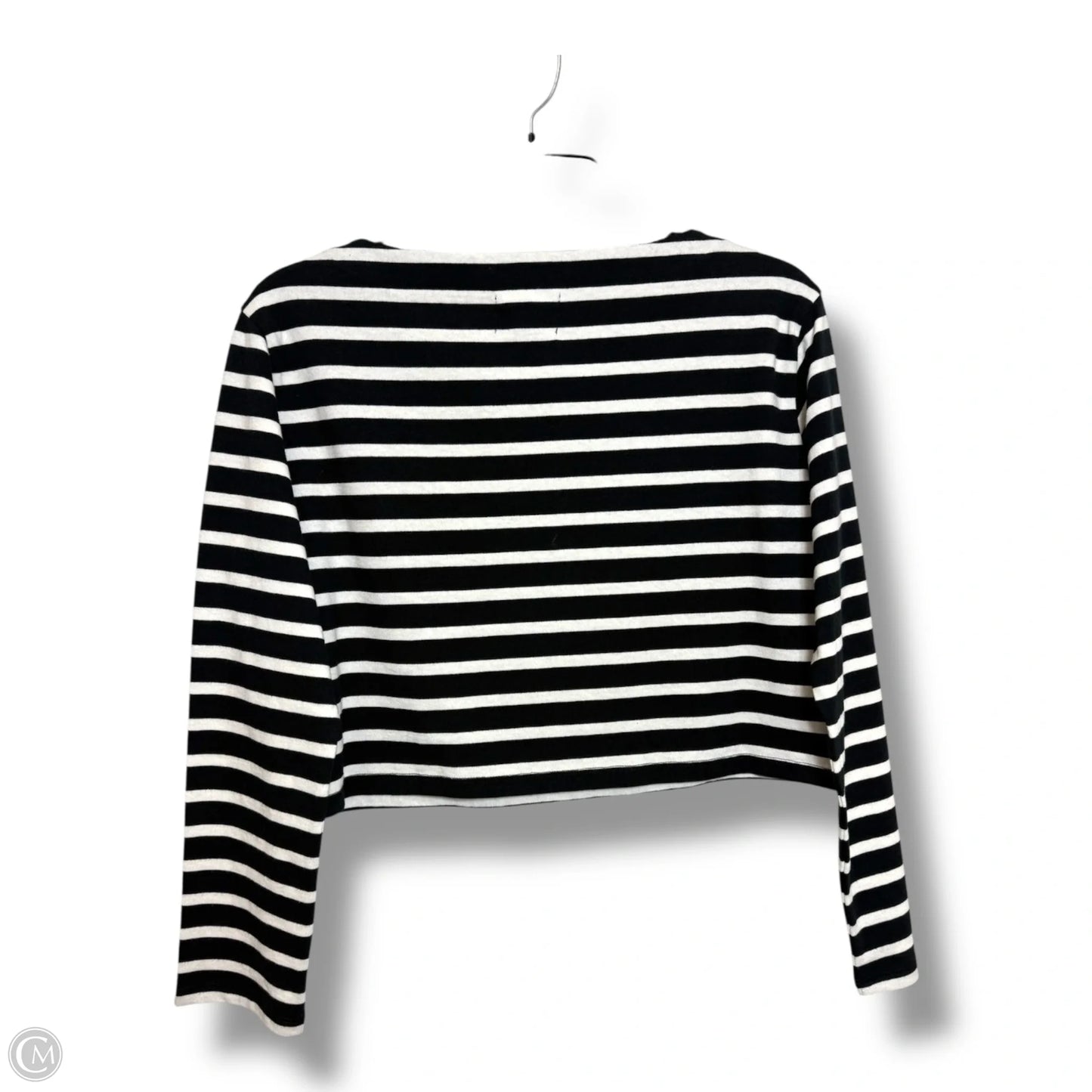 Top Long Sleeve Basic By J. Crew In Striped Pattern, Size: Xxs