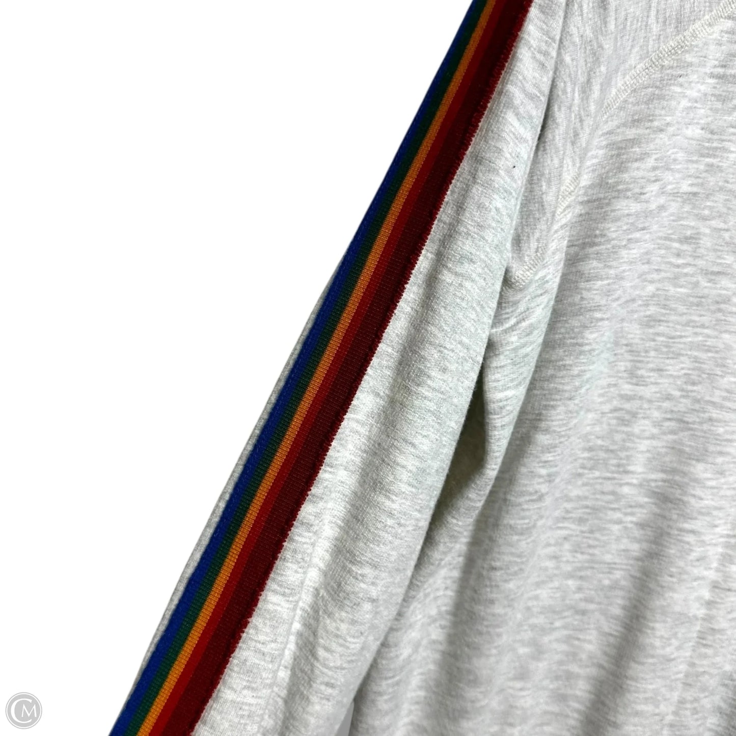 Top Long Sleeve By MONROW In Rainbow Print, Size: Xs