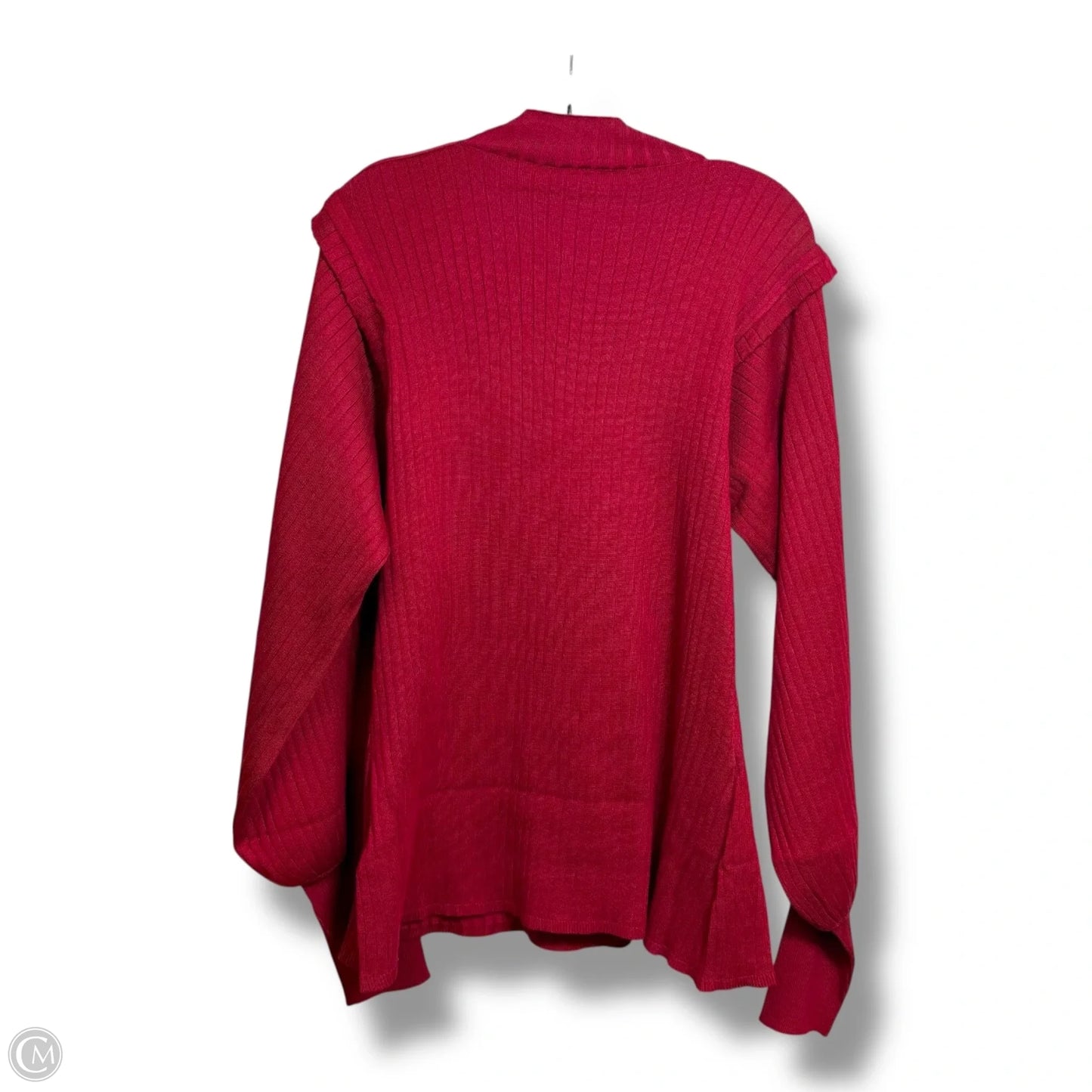 Top Long Sleeve By City Chic In Red, Size: S