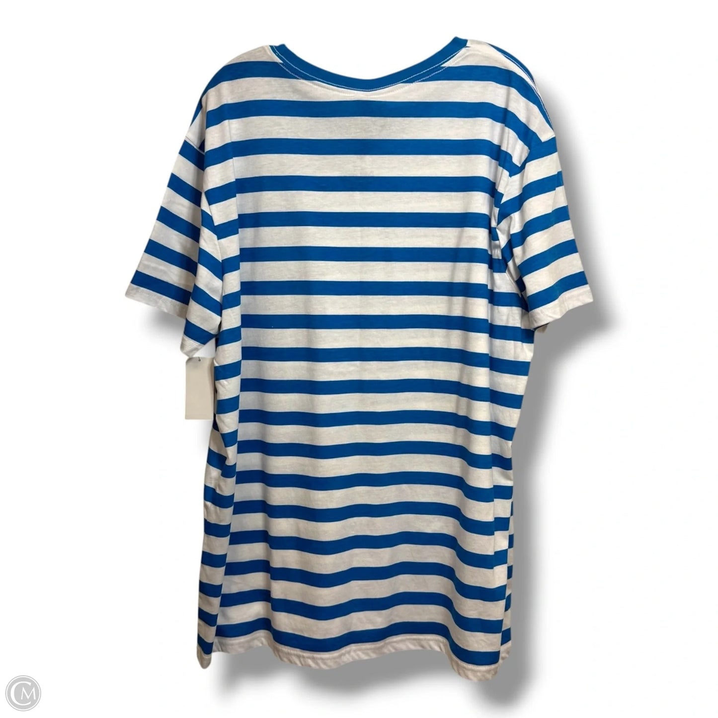Top Short Sleeve Basic By Clothes Mentor In Striped Pattern, Size: Xl