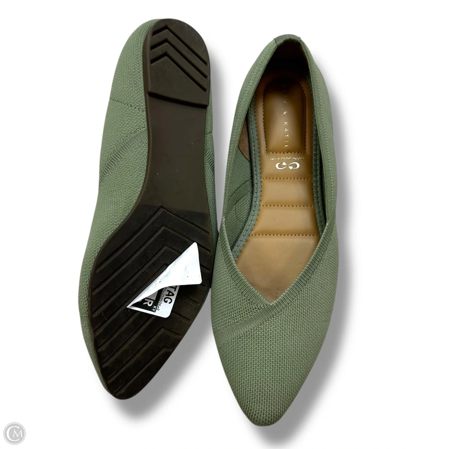Shoes Flats By Kelly And Katie In Green, Size: 9