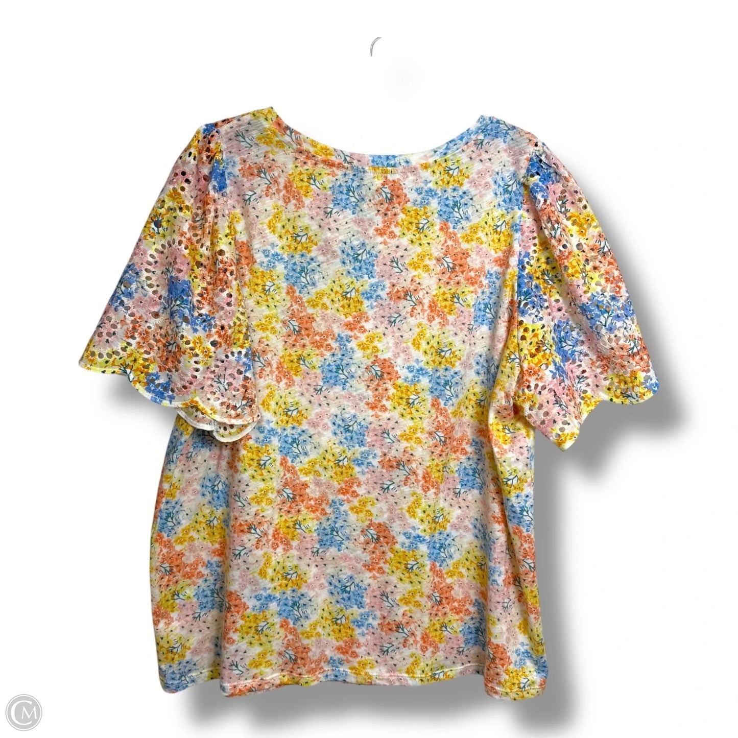 Top Short Sleeve By Loft In Multi-colored, Size: Xl