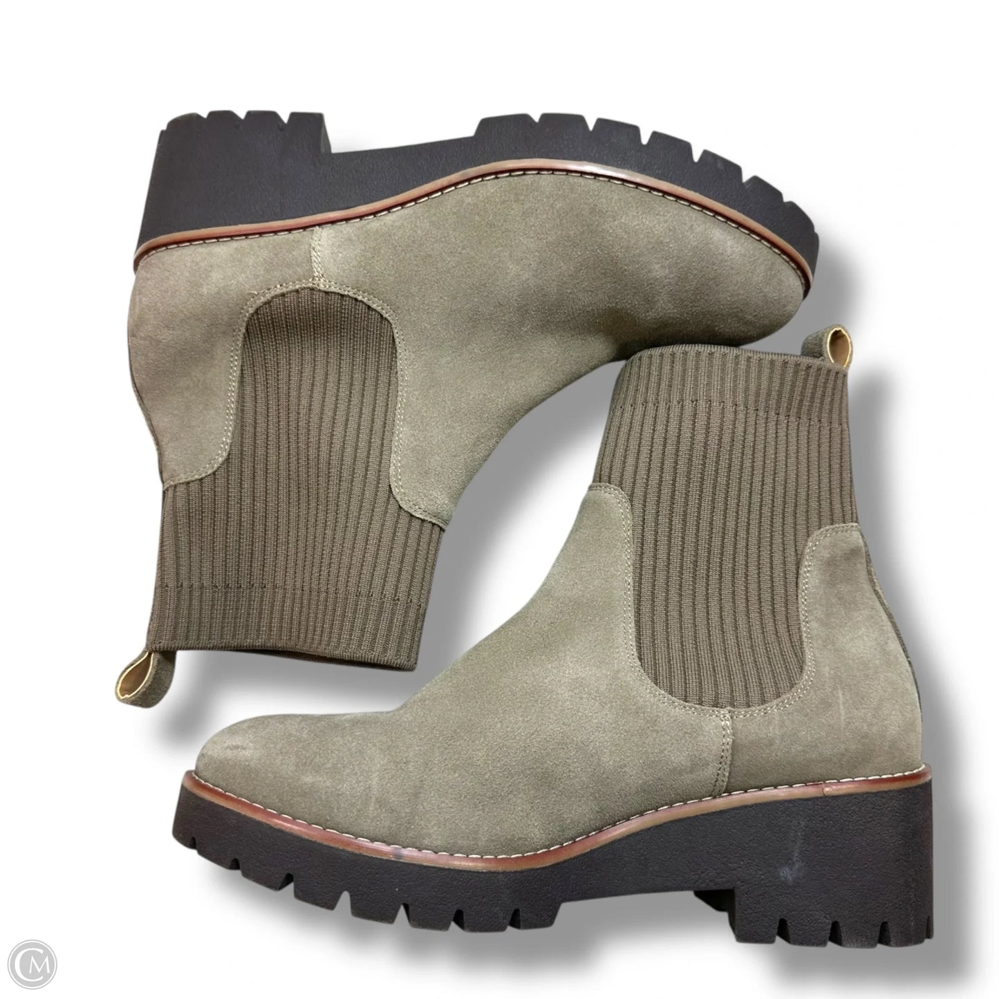 Boots Ankle Heels By Blondo In Taupe, Size: 11