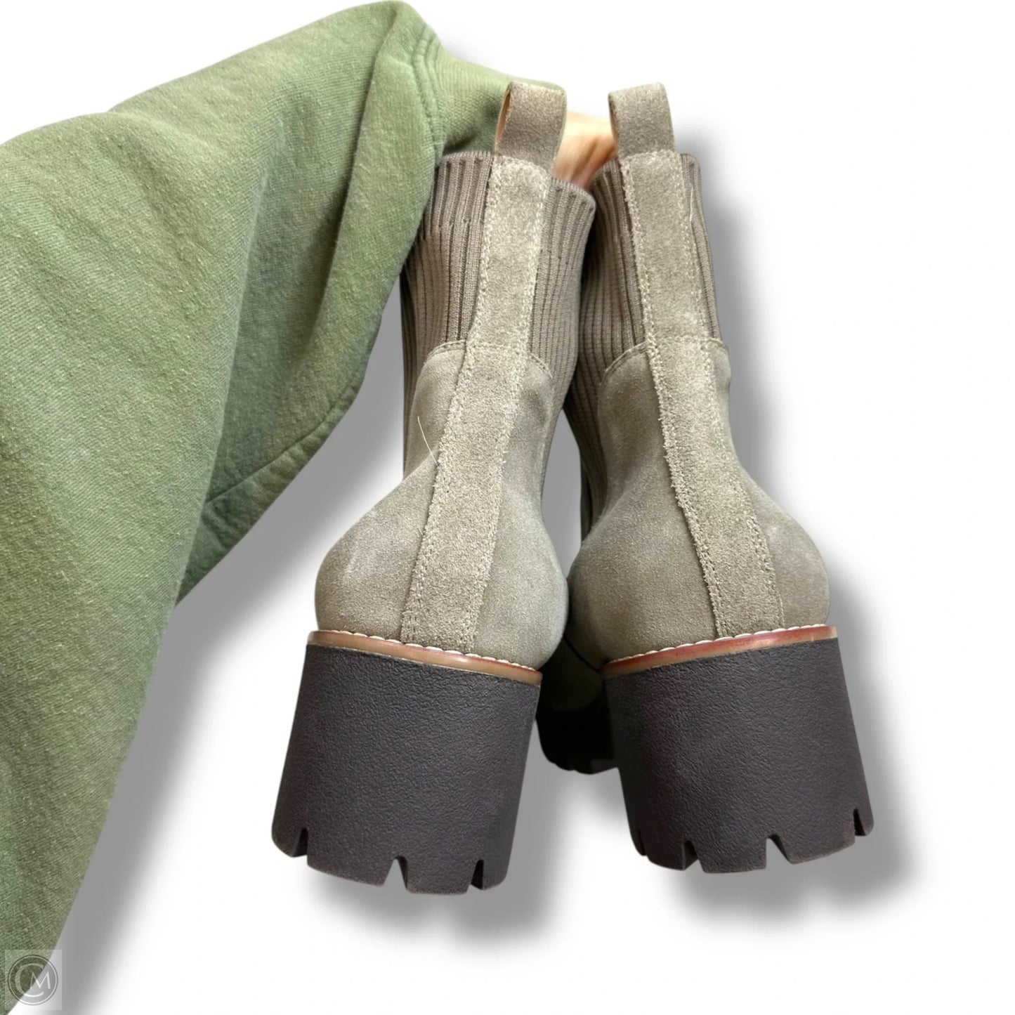 Boots Ankle Heels By Blondo In Taupe, Size: 11