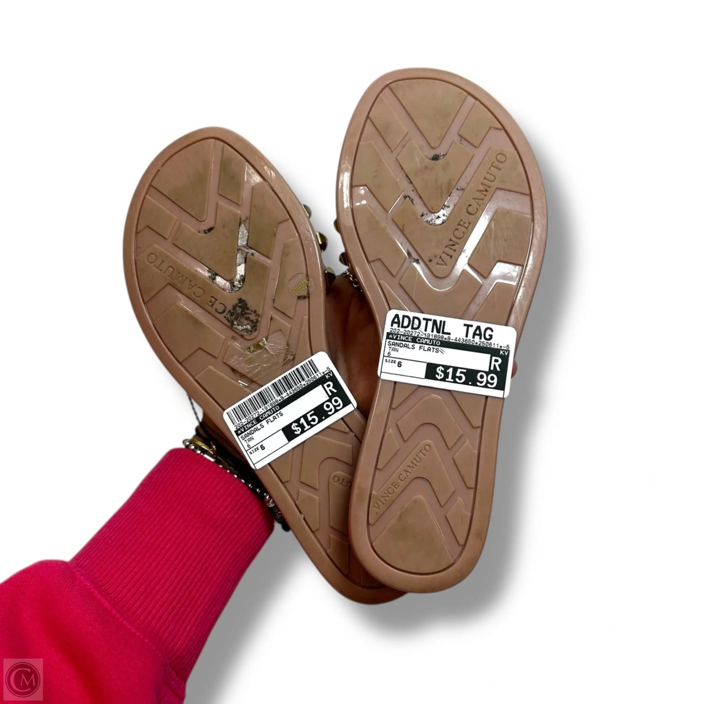 Sandals Flats By Vince Camuto In Tan, Size: 6