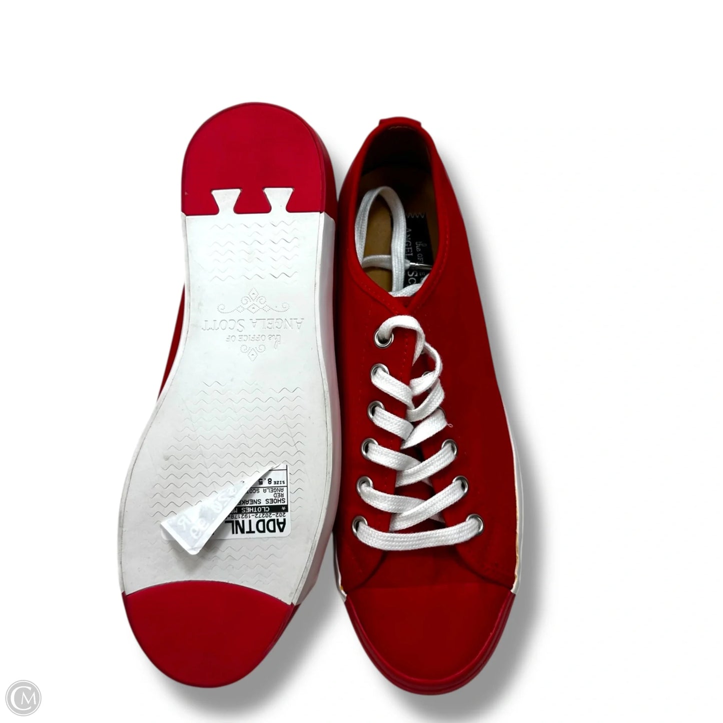 Shoes Sneakers By Clothes Mentor In Red, Size: 8.5