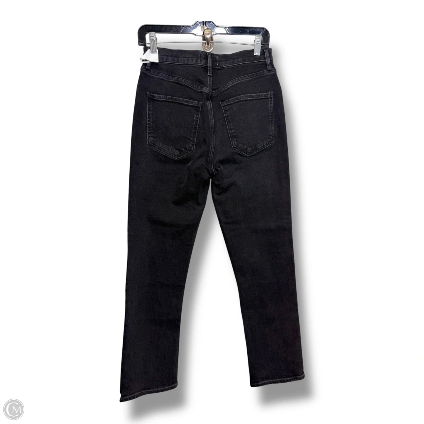 Jeans Skinny By Agolde In Black Denim, Size: 4