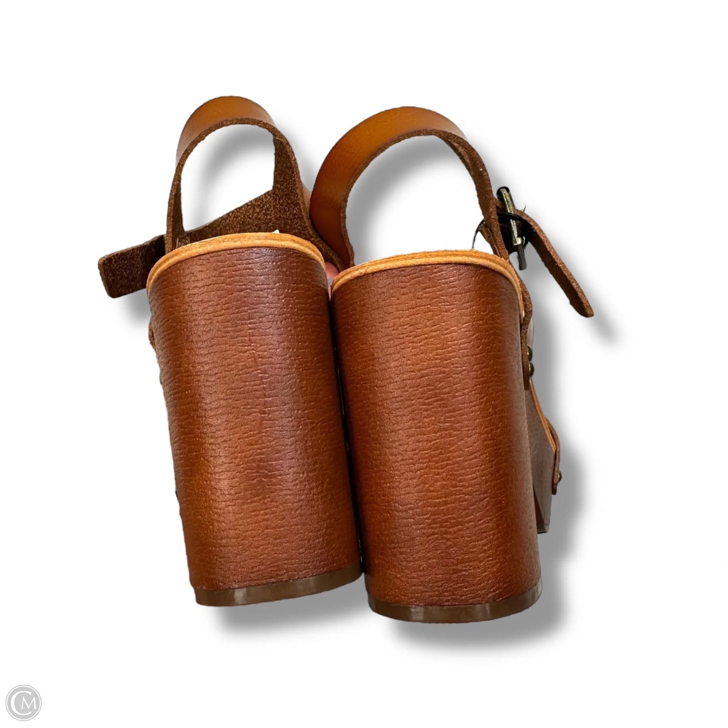 Sandals Heels Block By Madden Nyc In Brown, Size: 7