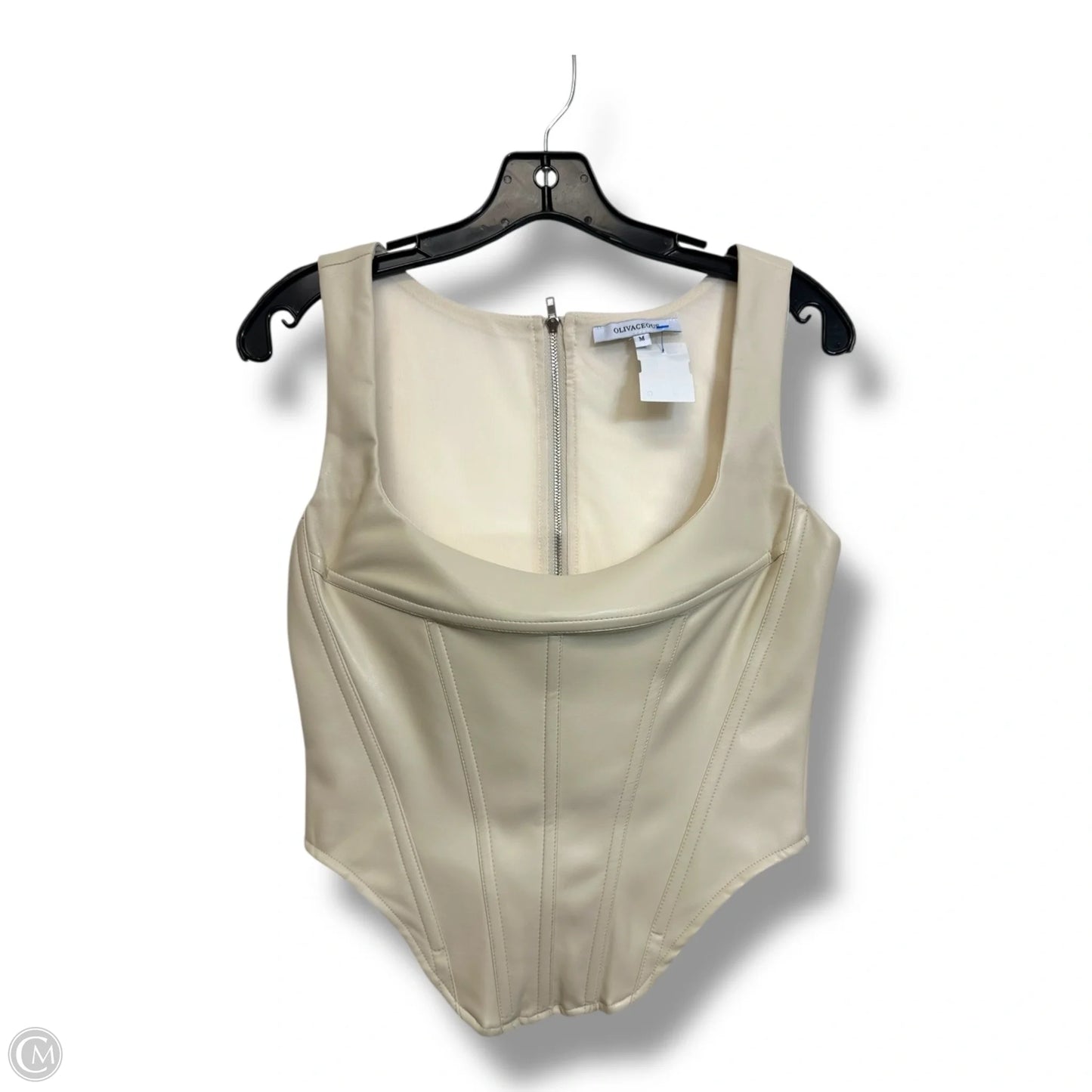 Tank Top By Clothes Mentor In Ivory, Size: M