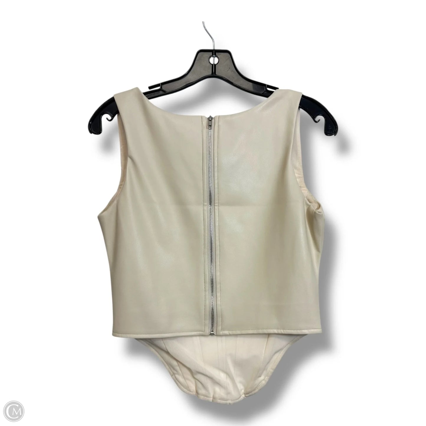 Tank Top By Clothes Mentor In Ivory, Size: M