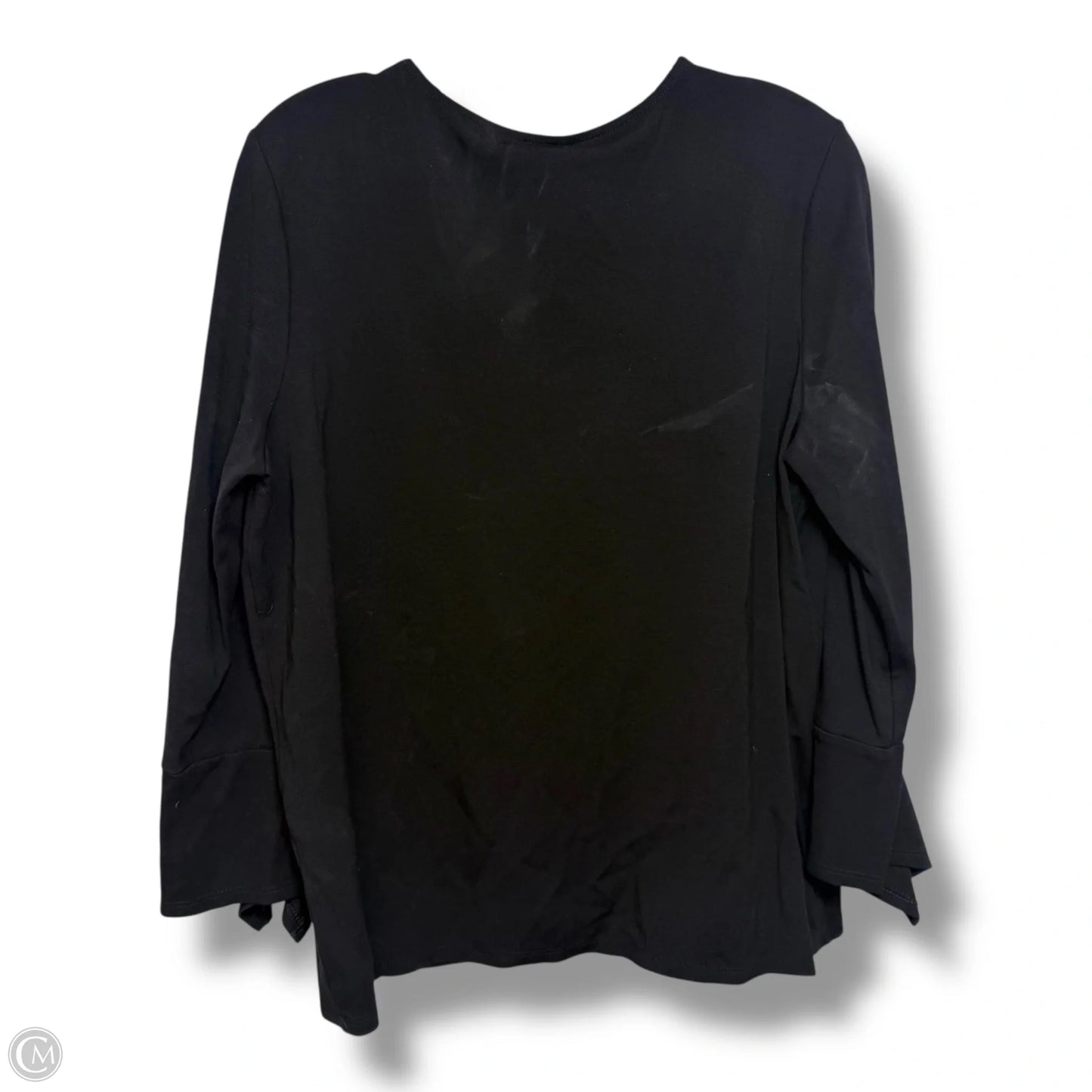 Top Long Sleeve By Chicos In Black, Size: L