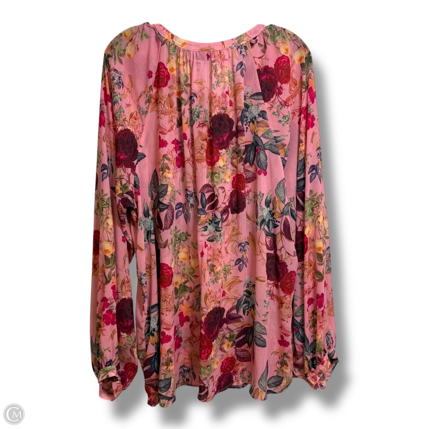 Top Long Sleeve By Torrid In Floral Print, Size: 2x