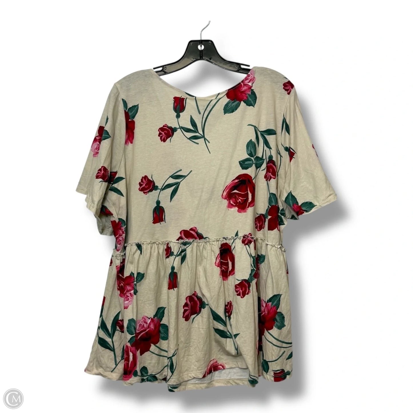 Top Short Sleeve By Torrid In Floral Print, Size: 3x