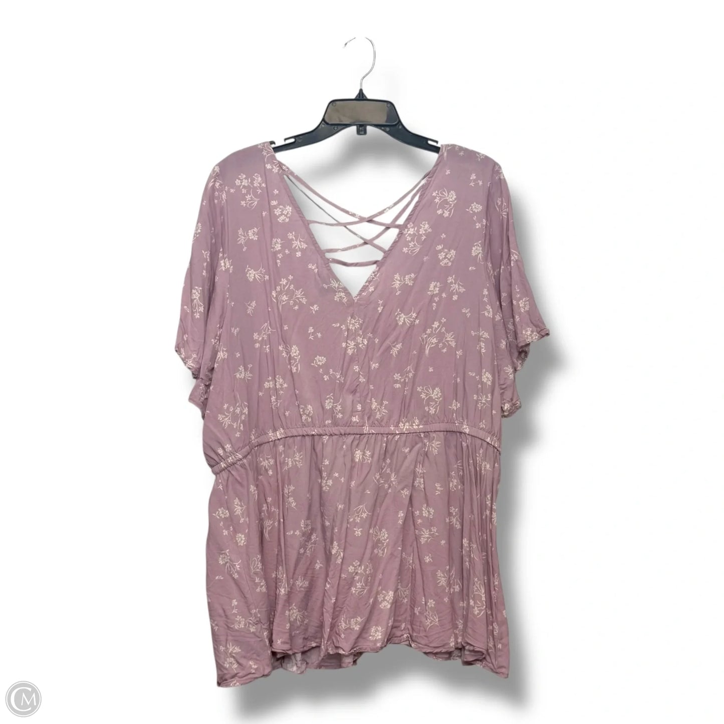 Top Short Sleeve By Torrid In Floral Print, Size: 3x