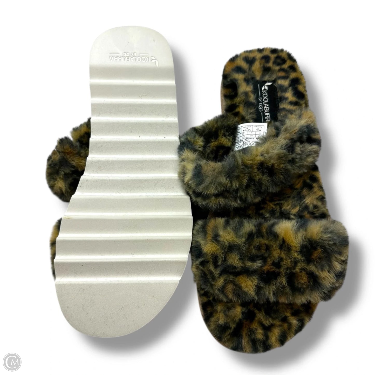 Sandals Flats By Koolaburra By Ugg In Animal Print, Size: 8