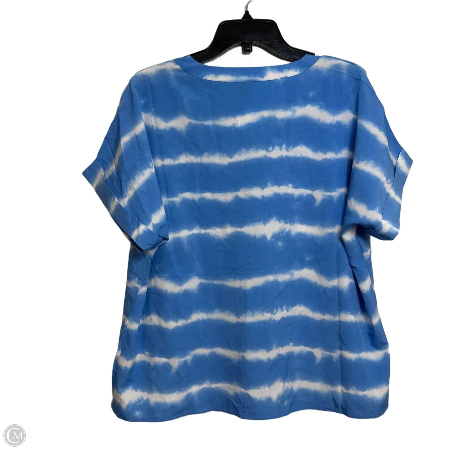 Top Short Sleeve By Cmf In Tie Dye Print, Size: L