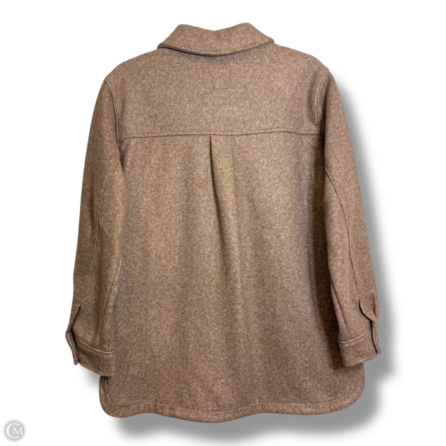 Jacket Shirt By Old Navy In Brown, Size: S