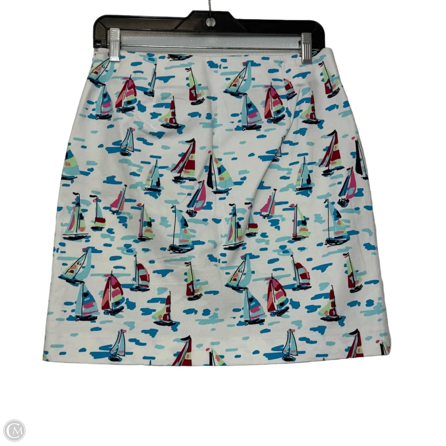 Skirt Mini & Short By Talbots In Nautical Print, Size: 4p