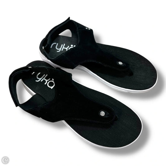 Sandals Flats By Ryka In Black, Size: 10