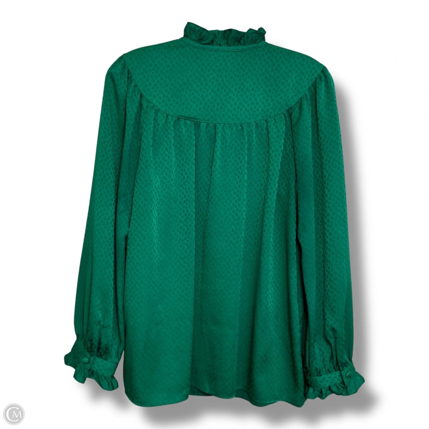 Blouse Designer By Kate Spade In Green, Size: S