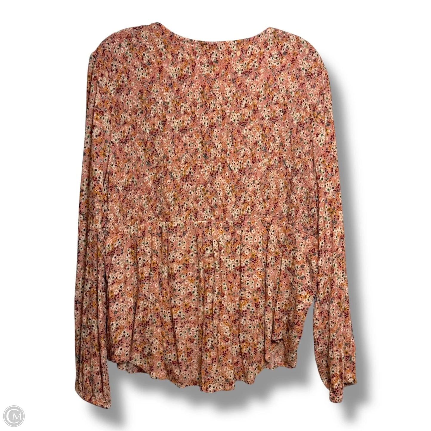 Top Long Sleeve By Sonoma In Pink, Size: Xl