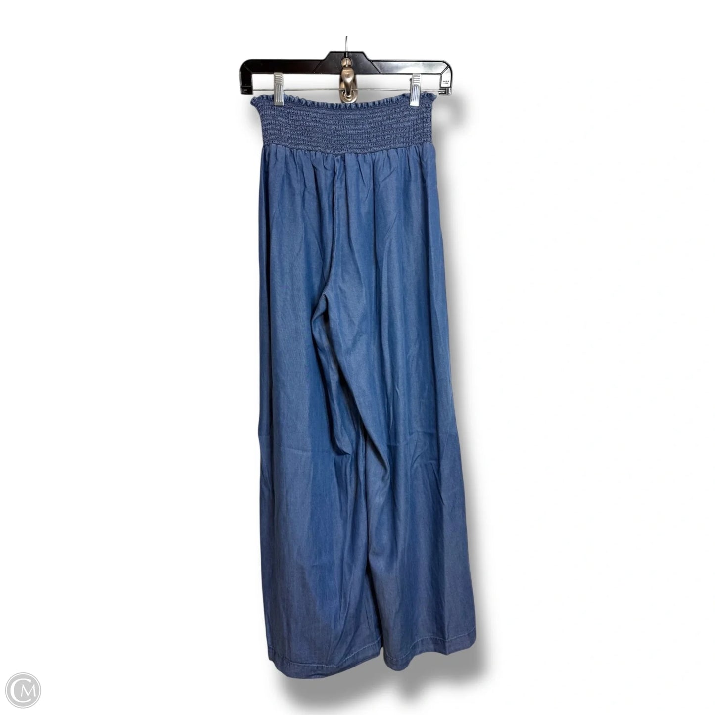 Pants Wide Leg By Clothes Mentor In Blue Denim, Size: S