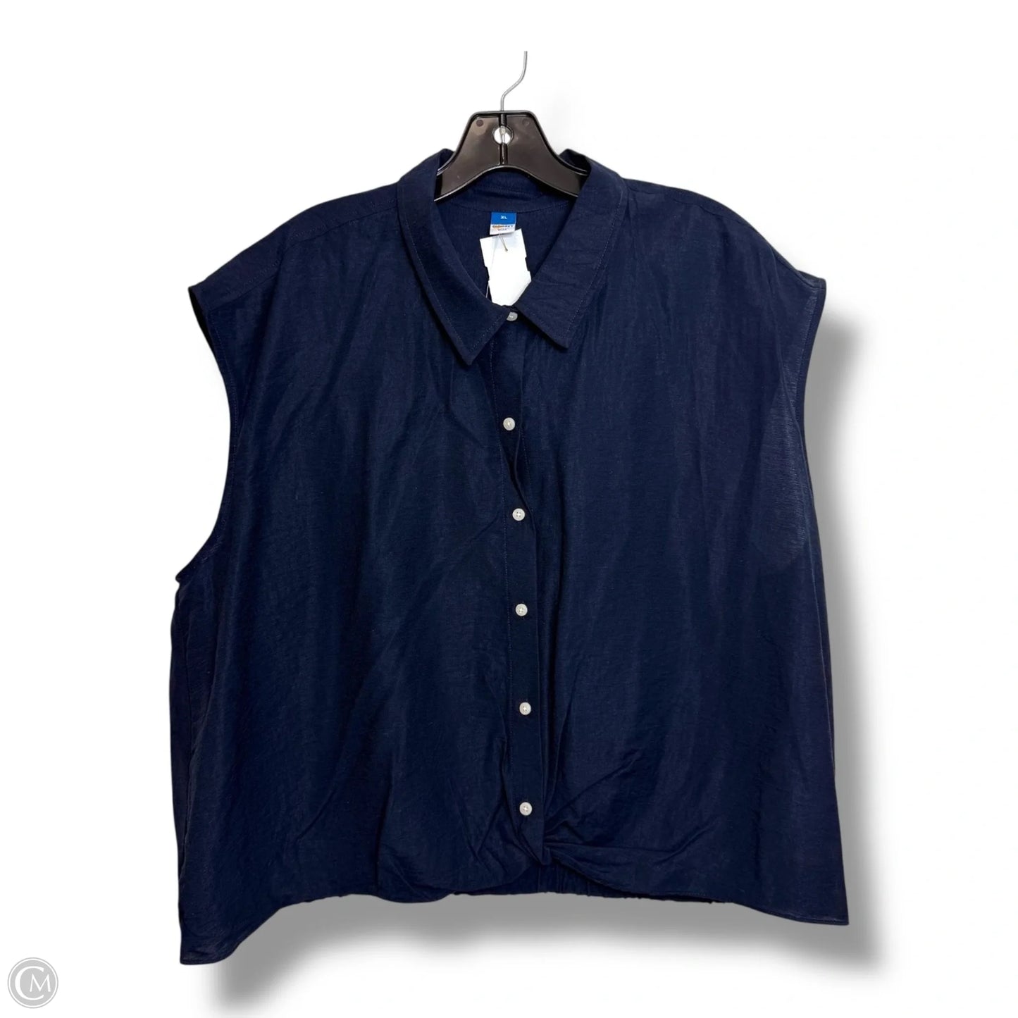Top Sleeveless By Old Navy In Navy, Size: Xl