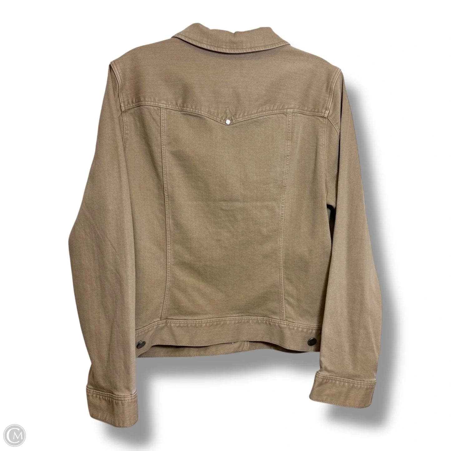 Jacket Denim By Liverpool In Tan, Size: L