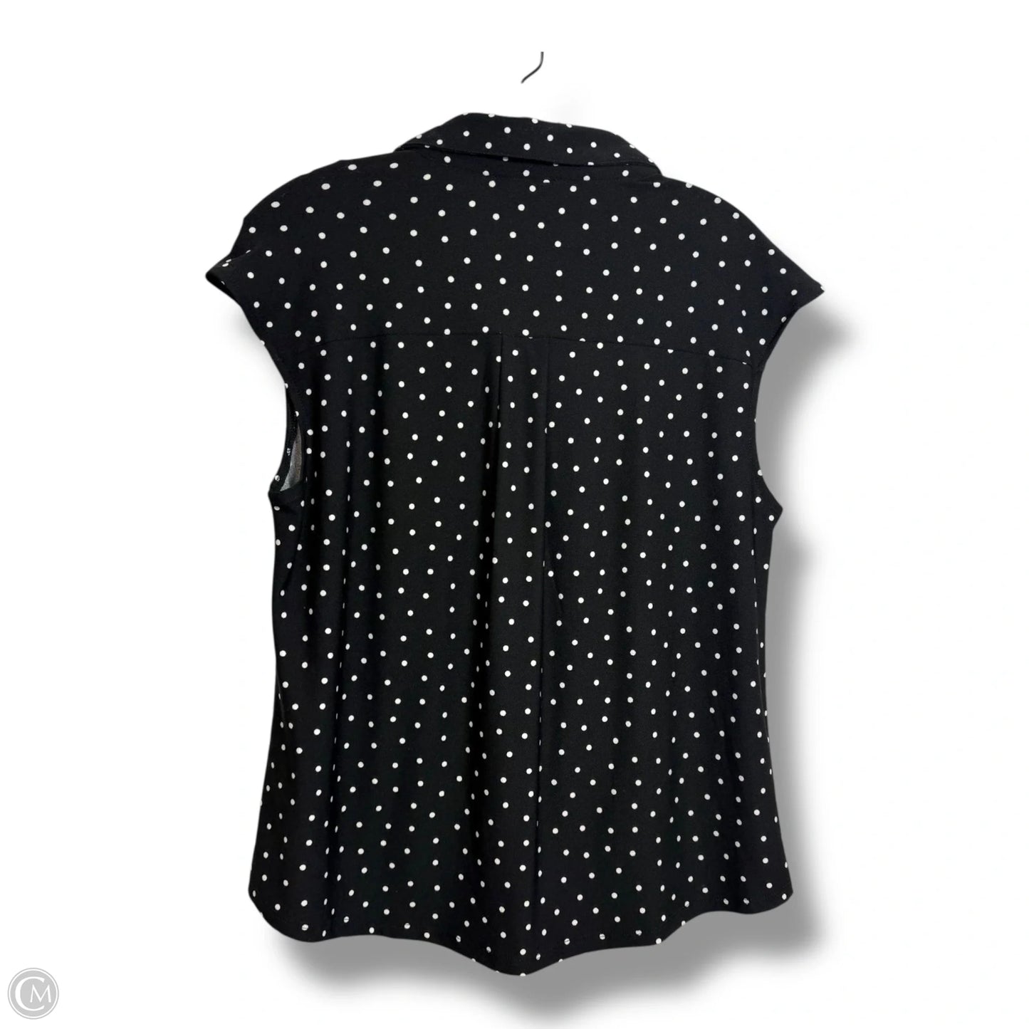 Top Sleeveless By Cmf In Polkadot Pattern, Size: S