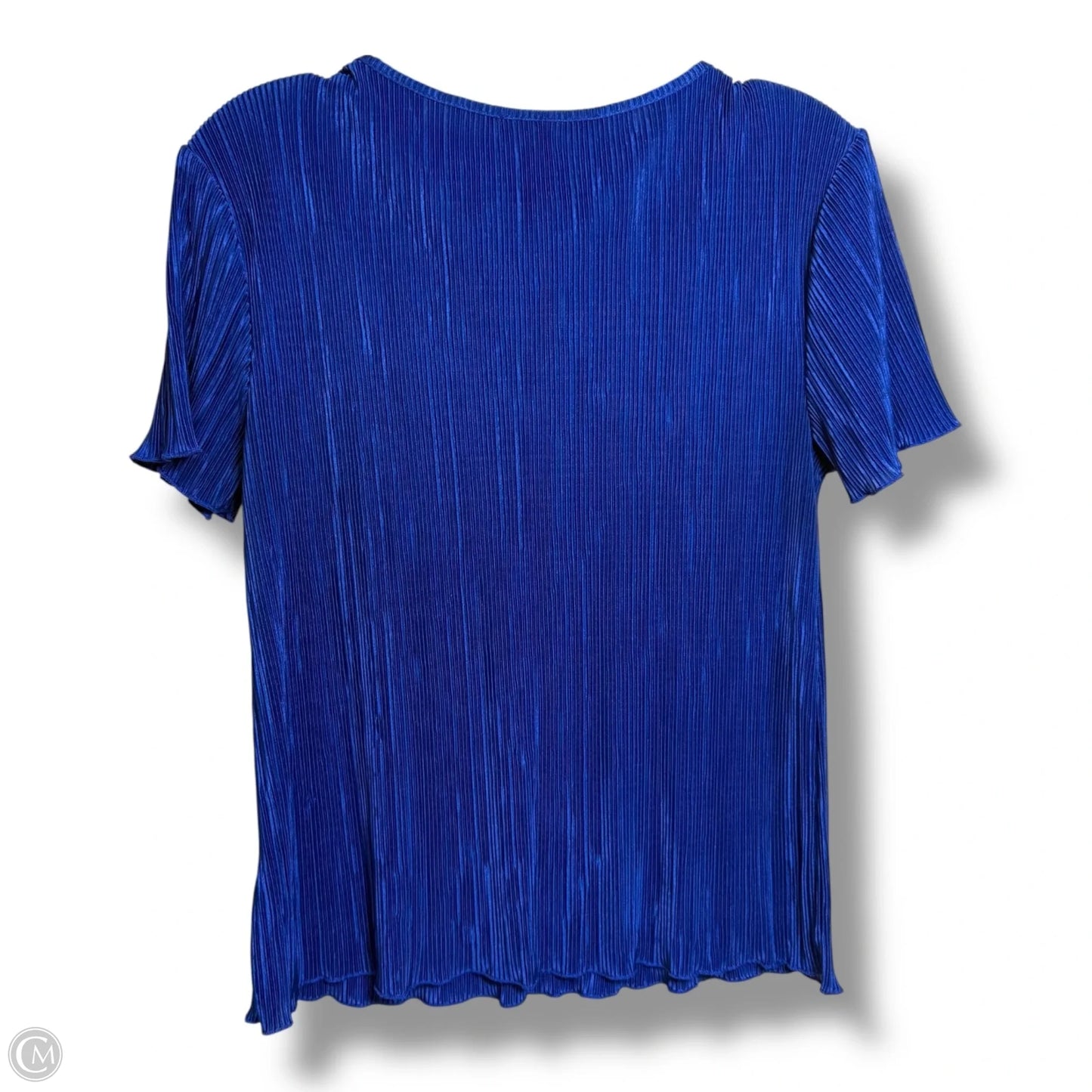 Top Short Sleeve By Cmf In Blue, Size: M