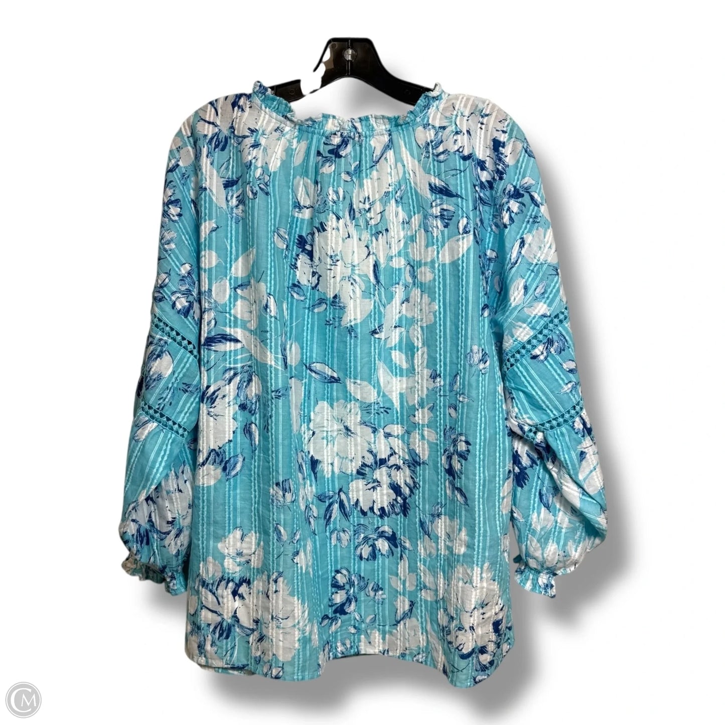 Top Long Sleeve By Style And Company In Blue, Size: Xl