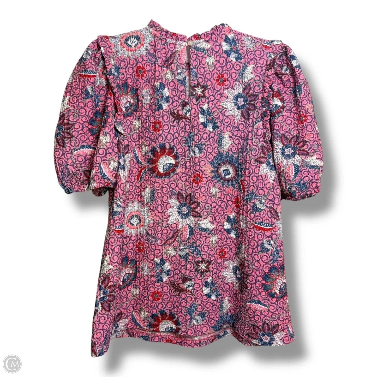 Top Short Sleeve By Loft In Pink, Size: M