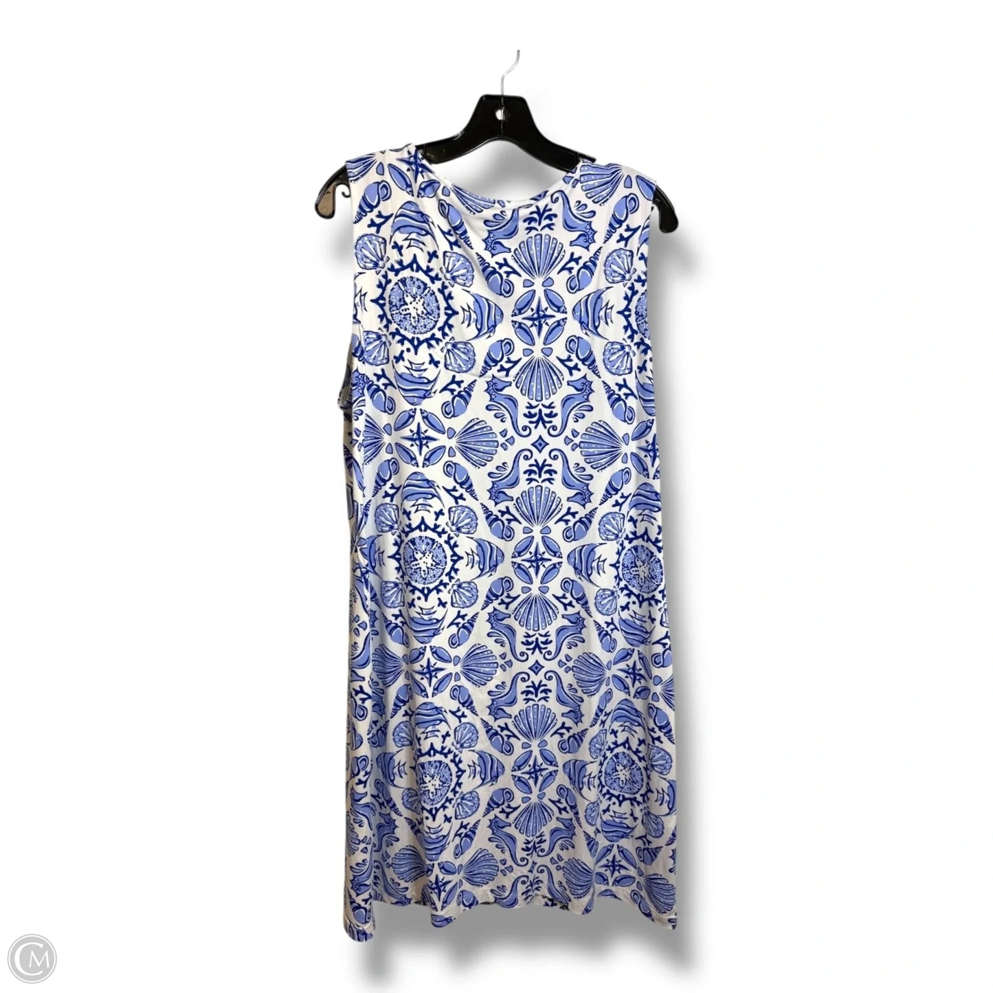 Dress Casual Midi By Clothes Mentor In Blue, Size: L