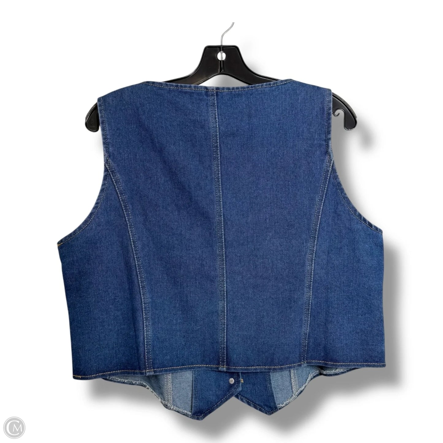 Vest Other By Cmf In Blue Denim, Size: 1x